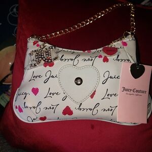 Juicy Couture White and Red Women's Bag